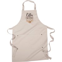 Lustige Kaffee-Schürze, Servierschürze, Kaffeepause - Das Andere Vitamin C Bestickte 8 Unzen Bio-Baumwolle, Schürze Aus Recyceltem Polyester von JumpingJackalope