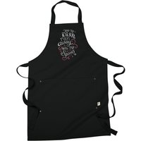 Und Das Gericht Lief Mit Der Löffel Gestickten 8 Unzen Bio-Baumwolle, Öko-Schürze Aus Recyceltem Polyester Davon von JumpingJackalope