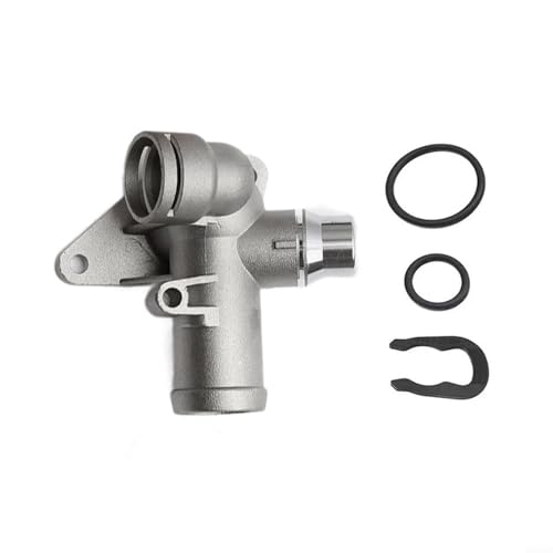 06B121132E 06B121132B Kühlmittel-Wasserauslassflansch Aluminium-Kühlsystem-Teil für A4 1.8T 2002-2006 direkter Ersatz Klimaanlage Komponente von Jumplushion