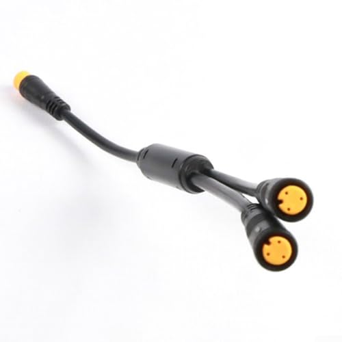 1T2 Brems-Y-Splitter-Verlängerungskabel für Bafang Mittelmotor Elektrofahrrad-Komponente kompatibel mit BBS01 BBS02 Modellen, schwarz (20,3 cm) von Jumplushion