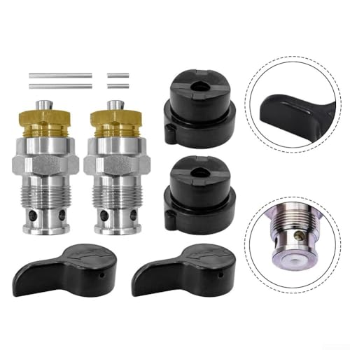 2 Stück Sprühventil 235014 Reflux-Ventil-Ersatz-Set für langlebige Airless-Farbsprüher, Reparaturkomponente aus Aluminiumlegierung (4-teiliges Set) von Jumplushion