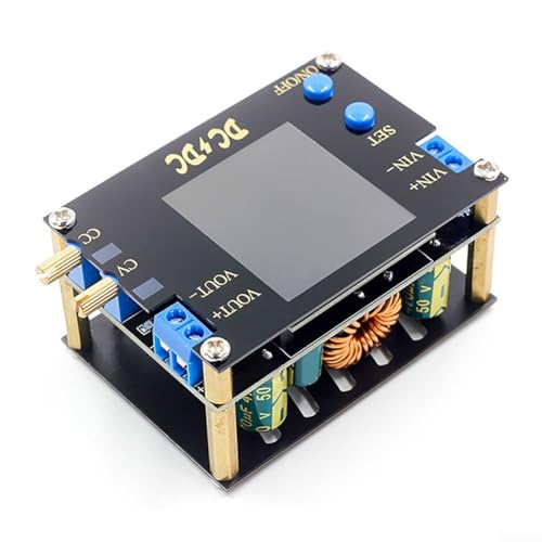 35 W DC DC Boost Converter Modul, einstellbare Ausgangsspannung 0 5 30 V, 3 A Nennstrom, verfügt über LCD-Display und Kühlkörper für stabile Stromversorgung (50 W mit Lüfter) von Jumplushion