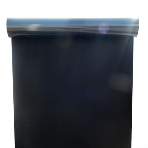 Elektrostatische schwarze Fensterfolie schützt Ihre Privatsphäre mit einzigartigem Produktionsprozess (30 cm x 1 m) von Jumplushion