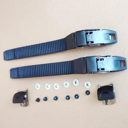 Essential Inline Skate Reparaturteile 2 Sets Gurtschnallen komplett mit Clips, Schrauben und Muttern (A) von Jumplushion