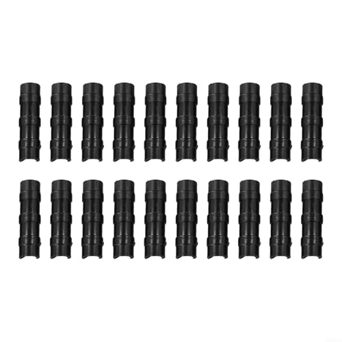 Gewächshausfolien-Klemmen-Set, starke Clips zur Befestigung von Folie am Rahmen, Schwarz, 20 mm, 20 Stück von Jumplushion