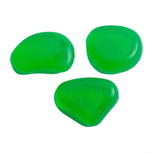 Glow Stones 50-teiliges Set für Wegbeleuchtung, Aquarium-Dekoration und Landschaftsbau im Freien (grün) von Jumplushion