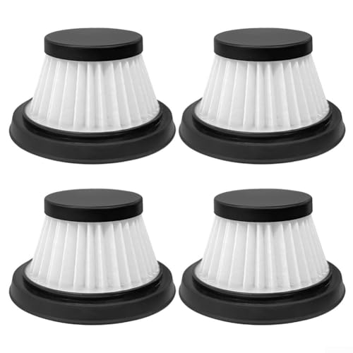 HEPA-Staubsaugerfilter, Ersatzteile, kompatibel mit Duck Compact schnurlosen Staubsauger, waschbar, wiederverwendbar, schwarz, 6,6 x 4,9 cm (4 Stück) von Jumplushion