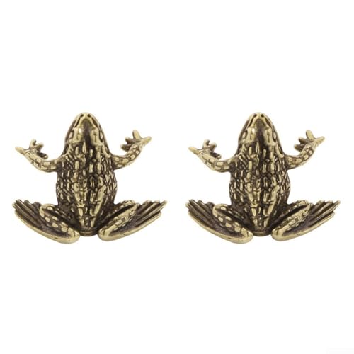 Jumplushion Aufwendige Toad Messing Türgriffe Stilvolles und funktionales Design für verschiedene Umgebungen, 2 Stück (B) von Jumplushion