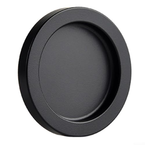 Jumplushion Schiebetürgriff aus Aluminiumlegierung für den Heimgebrauch, perfekt für Mieter und einfaches Wechseln (schwarz, 6 mm) von Jumplushion
