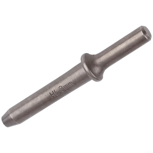 Multifunktionales pneumatisches Nietkopf-Werkzeug, kompatibel mit Drucklufthämmern (3 mm halbhohler Kopf) von Jumplushion