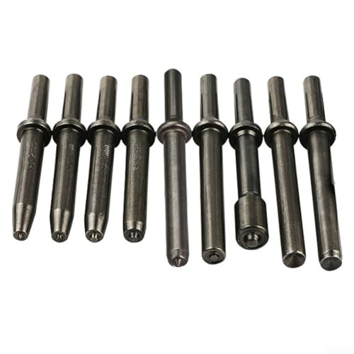 Multifunktionales pneumatisches Nietkopf-Werkzeug, kompatibel mit Drucklufthämmern (8 mm halbhohler Kopf) von Jumplushion