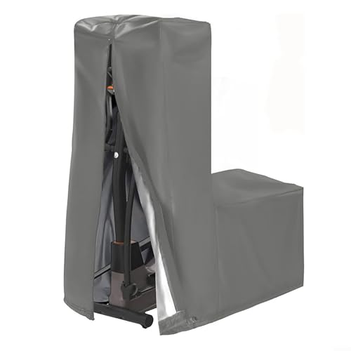 Robuster Oxford-Stoff für Ellipsentrainer bietet wesentlichen Wetterschutz (grau, 140 x 64 x 165 cm) von Jumplushion