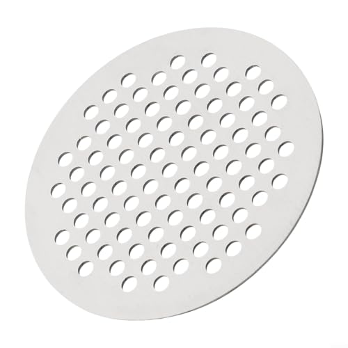 Runde Duschablauf-Filterabdeckung, Edelstahl, Duschabflusssieb, Abfluss-Haarfänger für Badezimmer-Zubehör (7,5 cm) von Jumplushion
