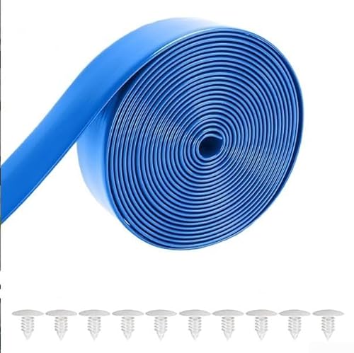 Schneidbare 3 m Ersatzgurte für Strand- und Poolstühle, PVC-Material für einfache Reinigung und langfristige Verwendung im Freien (blau) von Jumplushion