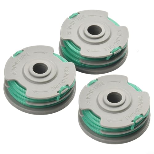 Spule & Schnur für Flymo-Trimmer 500E 580E 650E 5000E mit automatischer Vorschubfunktion (3er-Pack) von Jumplushion
