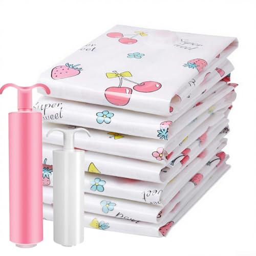 Vakuum-Kompressions-Aufbewahrungstasche für manuelle Pumpe, entworfen für mehrere Aufbewahrungssituationen, einschließlich Reise- und Heimorganisation (50 x 70 cm) von Jumplushion