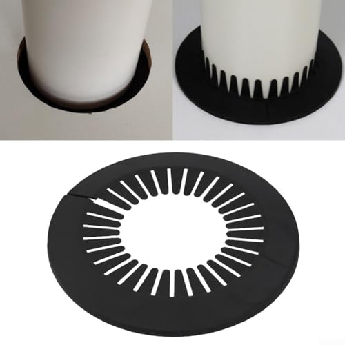 Vereinfachen Sie Ihren Raum mit dieser fünfteiligen Kollektion von attraktiven schwarzen Flansch-Pipeline-Dekorationen (140–168 mm) von Jumplushion