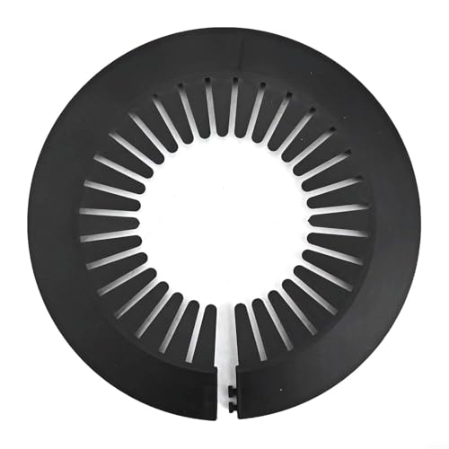 Vereinfachen Sie Ihren Raum mit dieser fünfteiligen Kollektion von attraktiven schwarzen Flansch-Pipeline-Dekorationen (75–115 mm) von Jumplushion