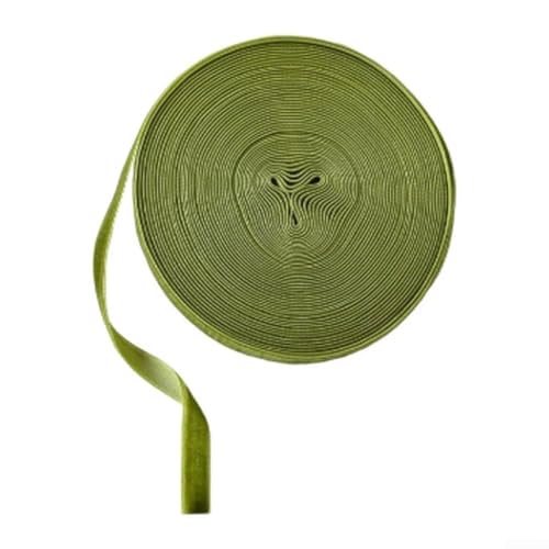 Weiches Samtband, 10 m, für Weihnachtsprojekte und Geschenkverpackungen, geeignet für saisonale Dekorationen und Bastelaktivitäten (hellgrün) von Jumplushion