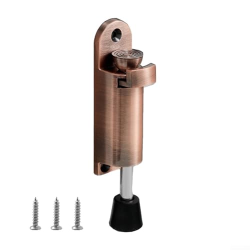 Zuverlässiger Türstopperhalter aus Zinklegierung, unsichtbares Design, um Schäden an der Wand zu verhindern (Rotbronze) von Jumplushion
