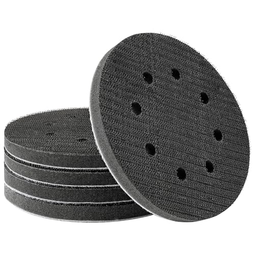Junchamp 5 Stück 125 mm 8 Löcher weiche Dichte-Schnittstellen-Pads 125 mm Klett-Schwammkissen Pufferunterlage Junchamp 5 Stück 125 mm 8 Löcher weiche Dichte-Schnittstellen-Pads 125 mm Klett-Schwammkissen Pufferunterlage von Junchamp