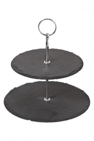 Torten-Etagere, Schiefer, 2-stöckig von Junction 18