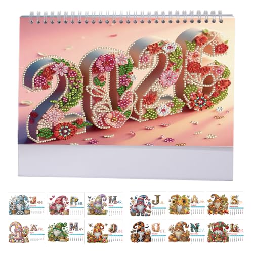 Diamond Art Painting 3D Kalender 2026 mit To-Do-Liste, DIY Diamond Malerei Stehender Schreibtischkalender Weihnachtsdekor, Monatlicher Flip Diamant Painting Kalender Ornament Zuhause Büro Diamond Art Painting 3D Kalender 2026 mit To-Do-Liste, DIY Diamond Malerei Stehender Schreibtischkalender Weihnachtsdekor, Monatlicher Flip Diamant Painting Kalender Ornament Zuhause Büro von Junerain