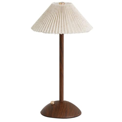 Junerain Kabellose Tisch Lampe Reispapier Schreibtischlampe Dimmbar 3 Farben Minimalistische Nachttischlampe Wiederaufladbares Nachtlicht Plissee Tischlampe for Esszimmer, Schlafzimmer Junerain Kabellose Tisch Lampe Reispapier Schreibtischlampe Dimmbar 3 Farben Minimalistische Nachttischlampe Wiederaufladbares Nachtlicht Plissee Tischlampe for Esszimmer, Schlafzimmer von Junerain
