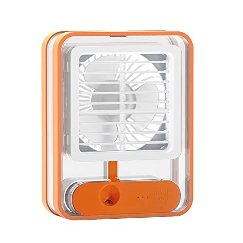 Junerain USB Schreibtischventilator,tragbarer Luftkühler Schreibtischventilator mit Wassernebel,leiser Desktop Ventilator mit 3 Geschwindigkeiten,Mini Ventilator for bessere Kühlung,Zuhause von Junerain