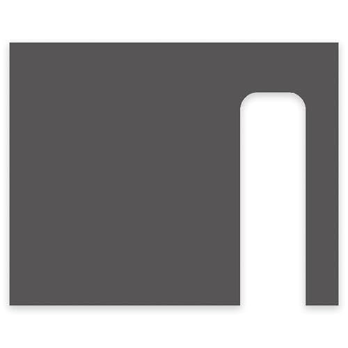 Jung Edelstahl Design Modernes V2A Edelstahl Türschild optimiert für Blink Doorbell Klingelschild 20x16 cm Haustürschild mit Hausnummer und Namen individuell personalisierbar (Eisenglimmer DB 703) von Jung Edelstahl Design