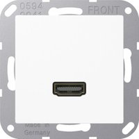 Jung Multimedia-Anschluss aws HDMI m.Tragring MA A 1112 WW Jung Multimedia-Anschluss aws HDMI m.Tragring MA A 1112 WW von Jung