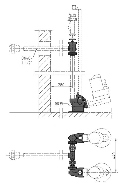 Jung Pumpen S-Zubehör Armaturen Dn40-D Mc JP48924 von Jung Pumpen