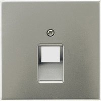 1fach Abdeckung UAE-/IAE-/ISDN-Steckdose Weiß LS969-1UAWW 1 St. - Jung von Jung