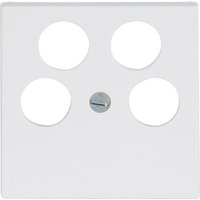 Abdeckung f.SAT 4-Loch AS500/plus, Jung A561-4SAT2WW Alpinweiß von Jung