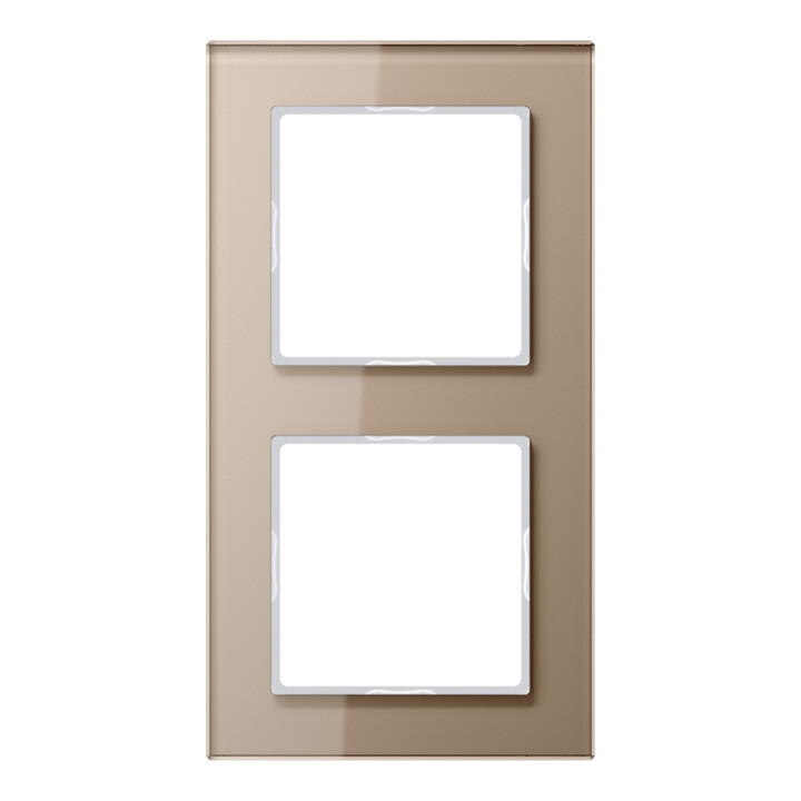 B-Ware Jung Glasrahmen Rahmen Abdeckung 2fach Champagner Waagerecht Senkrecht Glas B-Ware Jung Glasrahmen Rahmen Abdeckung 2fach Champagner Waagerecht Senkrecht Glas von Jung