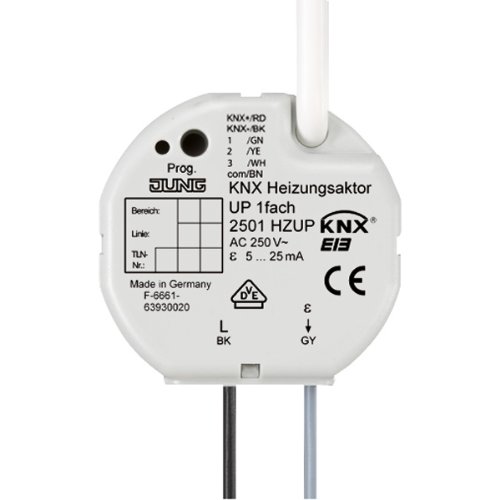 Jung 2501HZUP KNX Heizungsaktor UP 1-Fach von JUNG