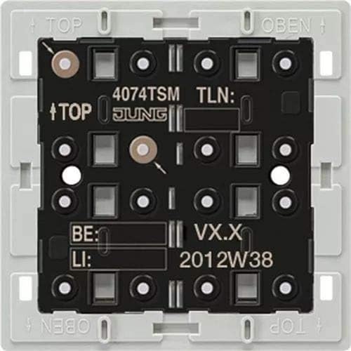 Jung 4074TSM KNX Tastsensor-Modul Busankoppler Standard 4-Fach von JUNG