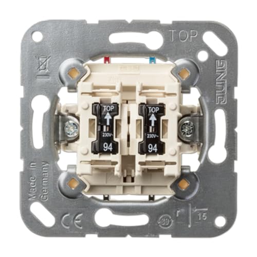 Jung 505KOU5 Serien-Wipp-Kontrollschalter, 250 V von JUNG