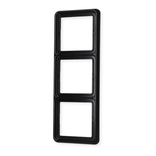 Jung Rahmen CD583SW 3fach, Schwarz von JUNG
