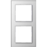 Jung Glasrahmen 2-fach aws waage/senkrecht AC 582 GL WW - AC582GLWW von Jung