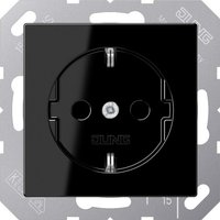 Jung SCHUKO Steckdose 16 A 250 V, schwarz 1521 BF SW - A1521BFSW von Jung
