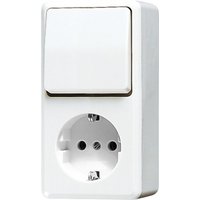 Jung SCHUKO-Steckdose 16A 250V 676 A WW - 676AWW von Jung