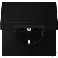 Jung Steckdose 1-fach schwarz mit UP mit BS Klappd LS 1520 BFKIKL SWM IP44 Jung Steckdose 1-fach schwarz mit UP mit BS Klappd LS 1520 BFKIKL SWM IP44 von Jung