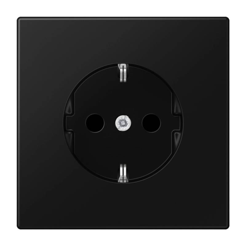 Jung Steckdose Schuko Safety+ 16 A 250 V Lackiert Graphitschwarz Matt von Jung