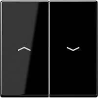 Jung Wippe Symbole Pfeile 2-f schwarz A 595 BF P SW - A595BFPSW von Jung
