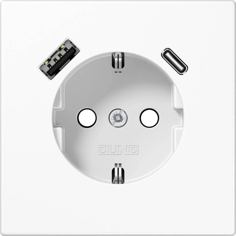 Schutzkontakt-Steckdose mit USB von Jung