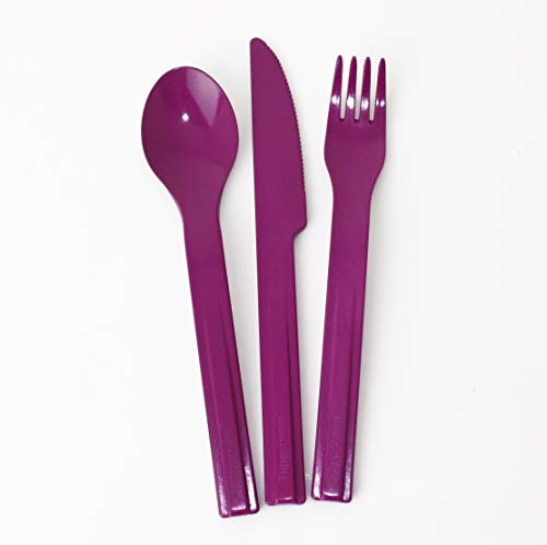 TUPPERWARE Mediterano Picknickbesteck Besteck to go 1x Besteck Lila 3er Set Messer, Löffel, Gabel + Geschenk 1-2 Teile Zufallswah TUPPERWARE Mediterano Picknickbesteck Besteck to go 1x Besteck Lila 3er Set Messer, Löffel, Gabel + Geschenk 1-2 Teile Zufallswah von Tupperware