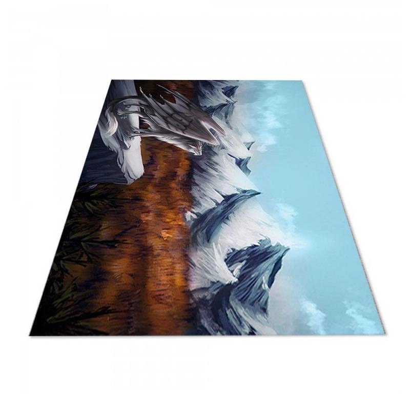 Jungengel Textilien Teppich Jungengel Textilien Waschbarer Teppich Läufer Anime Dragon Antirutsch von Jungengel Textilien