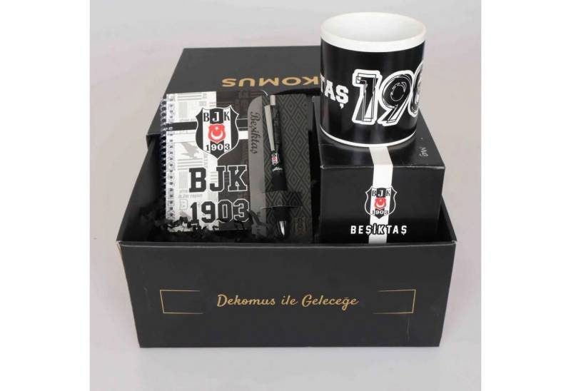 Jungengel Geschenkbox Besiktas Fan Carsi Lizenziert Kaffeetasse Kugelschreiber Notizbuch von Jungengel