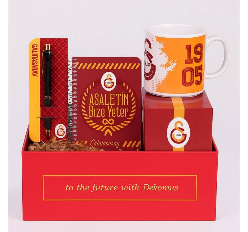 Jungengel Geschenkbox Galatasaray Fan Lizenziert Notizbuch Kugelschreiber Kugelschreiber von Jungengel